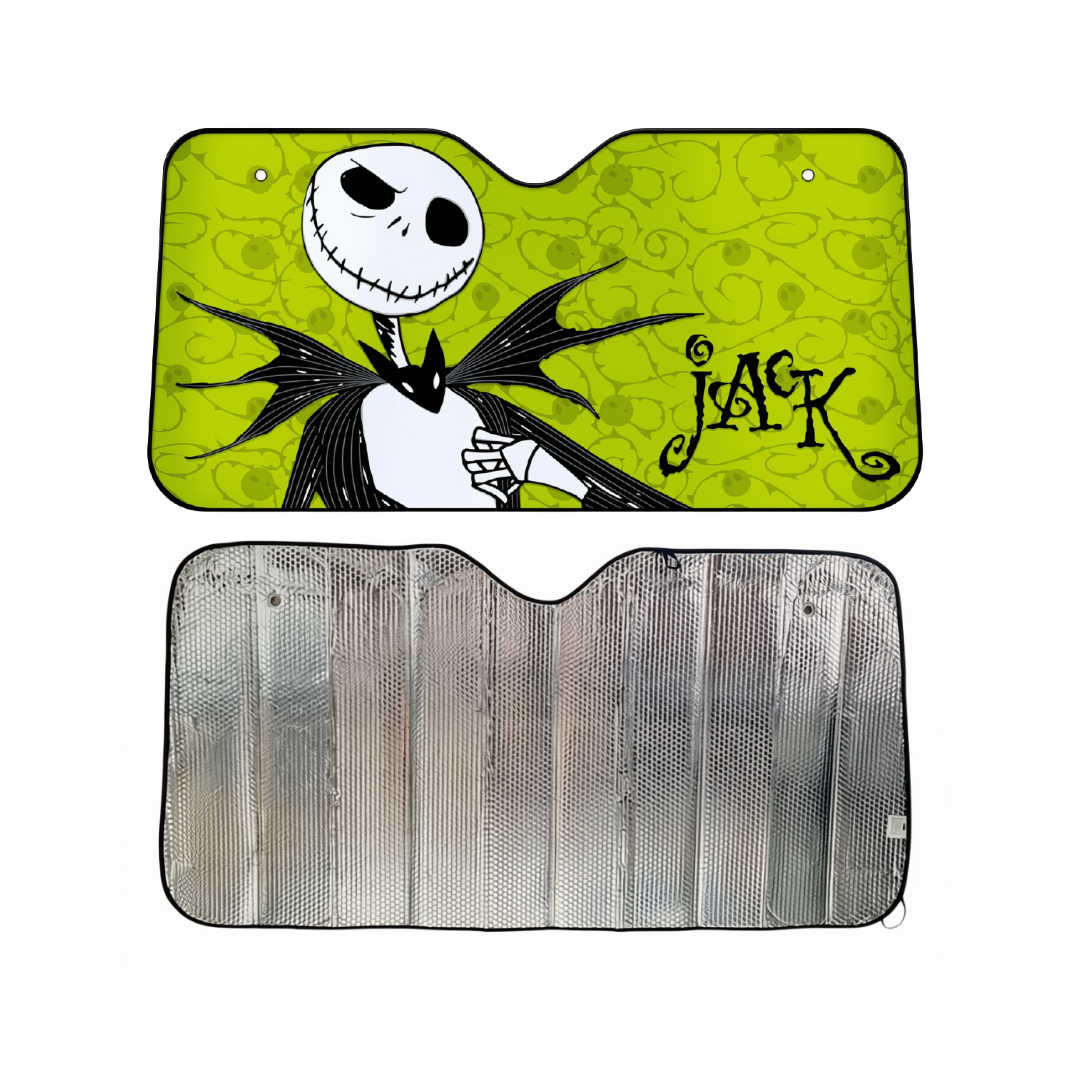 Parasol Frontal Jack Skellington para Auto y Camioneta