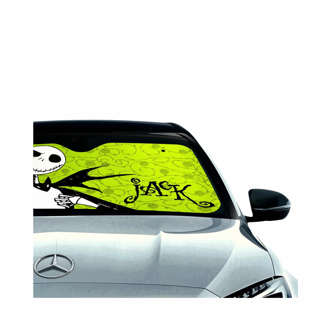 Parasol Frontal Jack Skellington para Auto y Camioneta