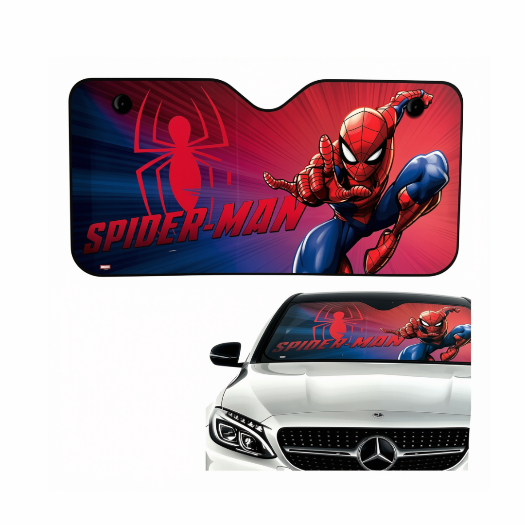 Parasol Frontal Spider-Man para Auto y Camioneta