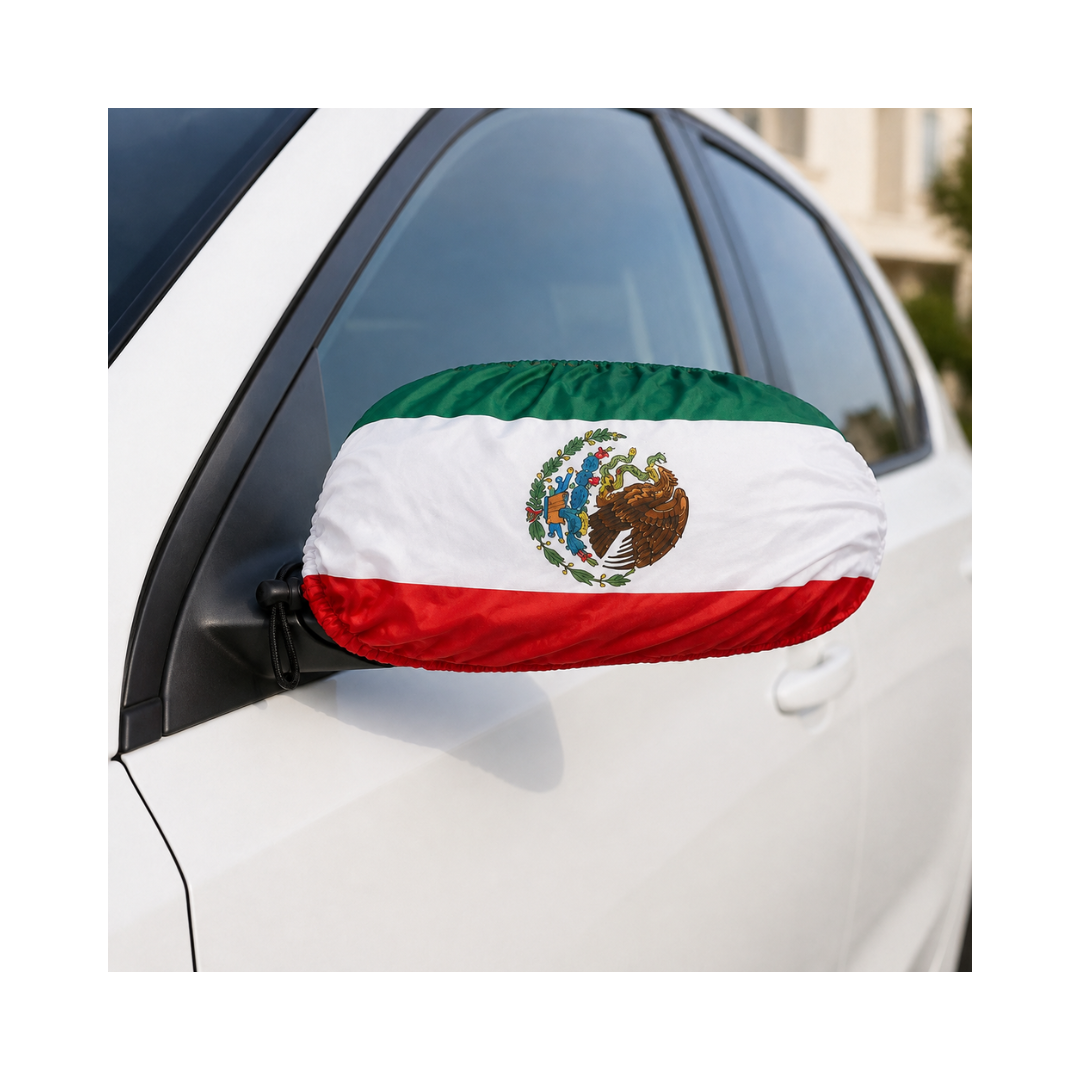 Pack Cubre Cofre y Retrovisor Bandera De México