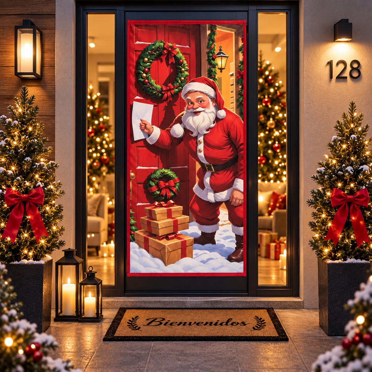 Funda para Puertas Navidad - Santa 10