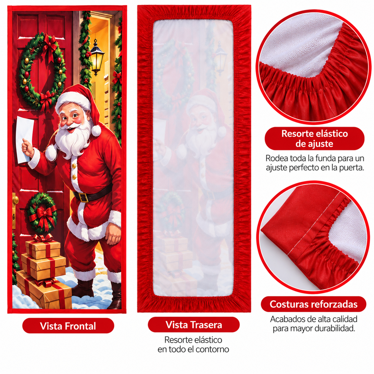 Funda para Puertas Navidad - Santa 10