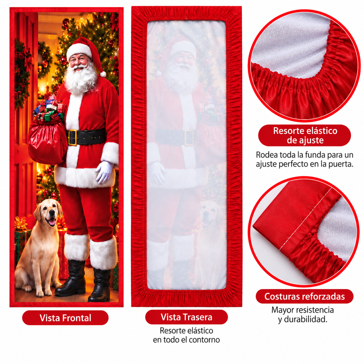 Funda para Puertas Navidad - Santa 11