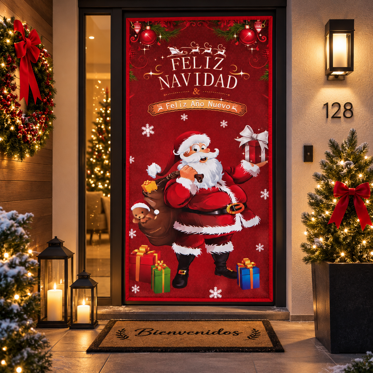 Funda para Puertas Navidad - Santa 1