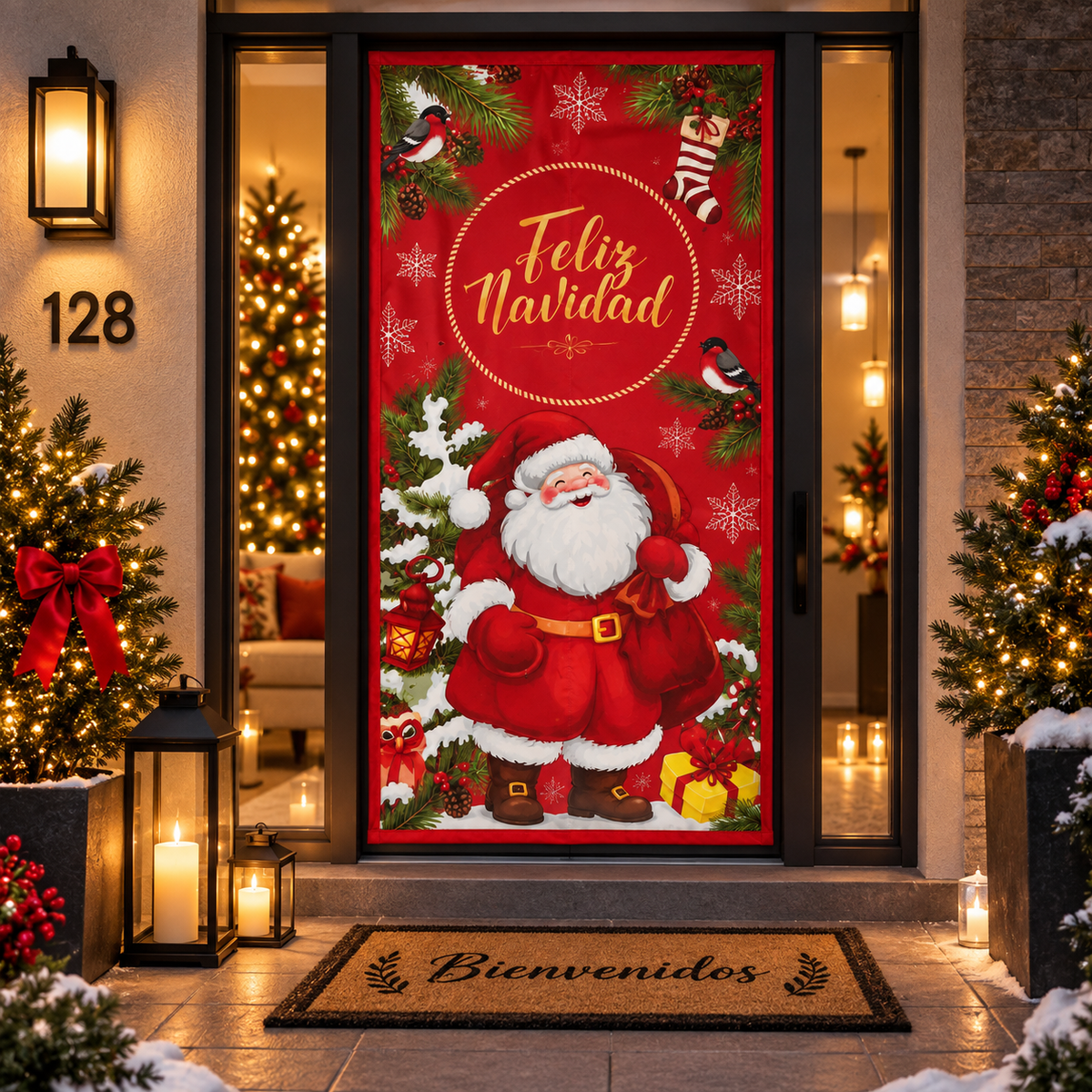 Funda para Puertas Navidad - Santa 3