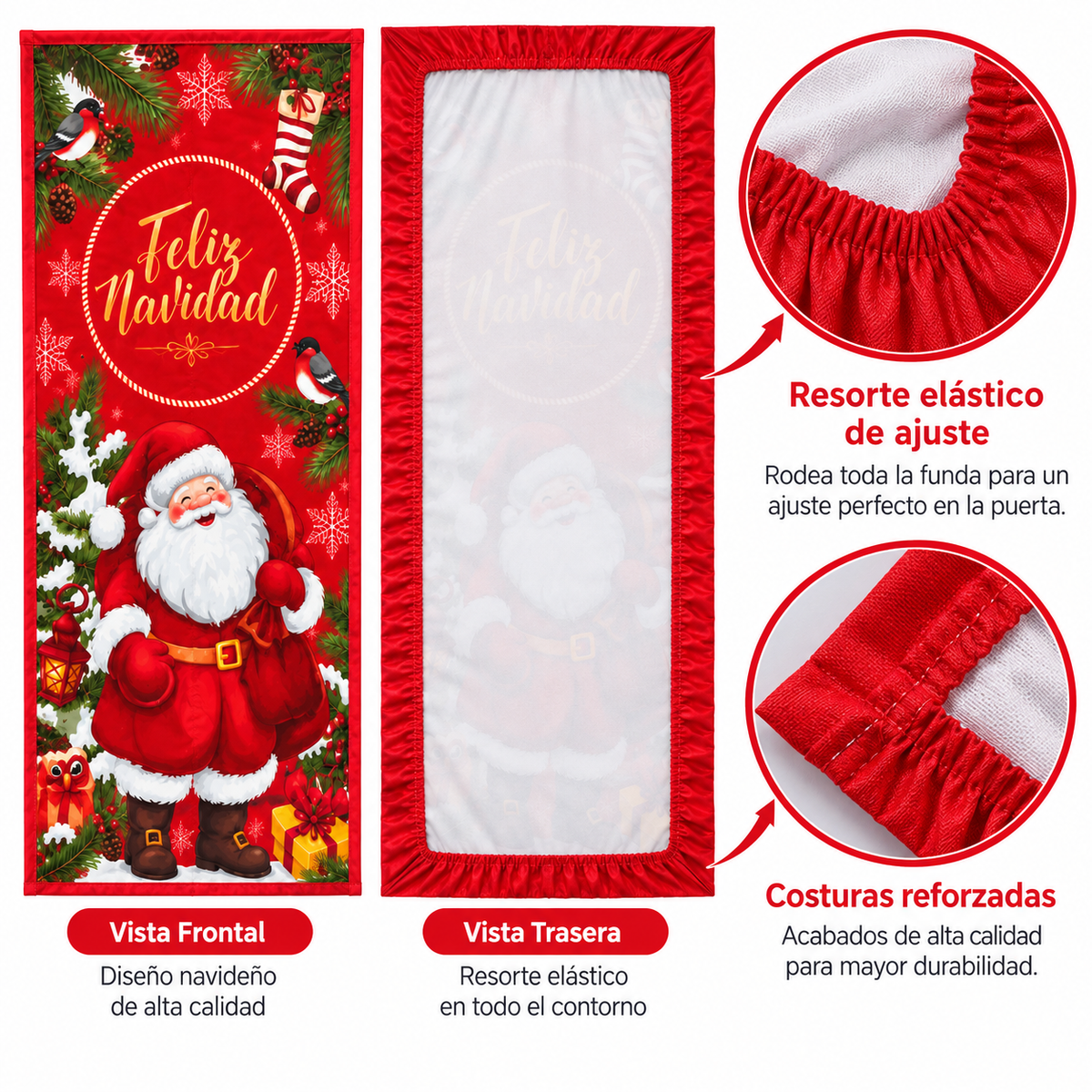 Funda para Puertas Navidad - Santa 3