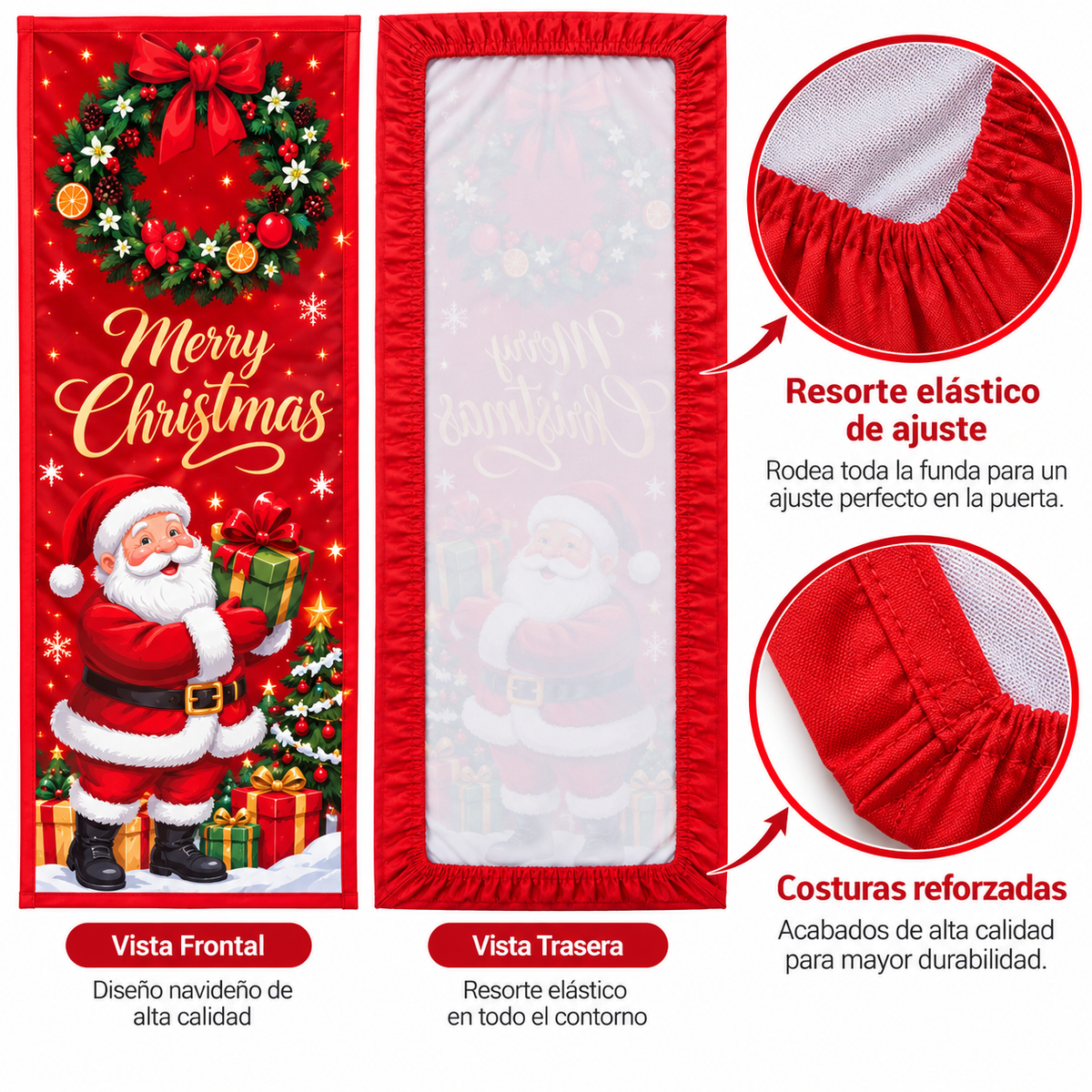 Funda para Puertas Navidad - Santa 4