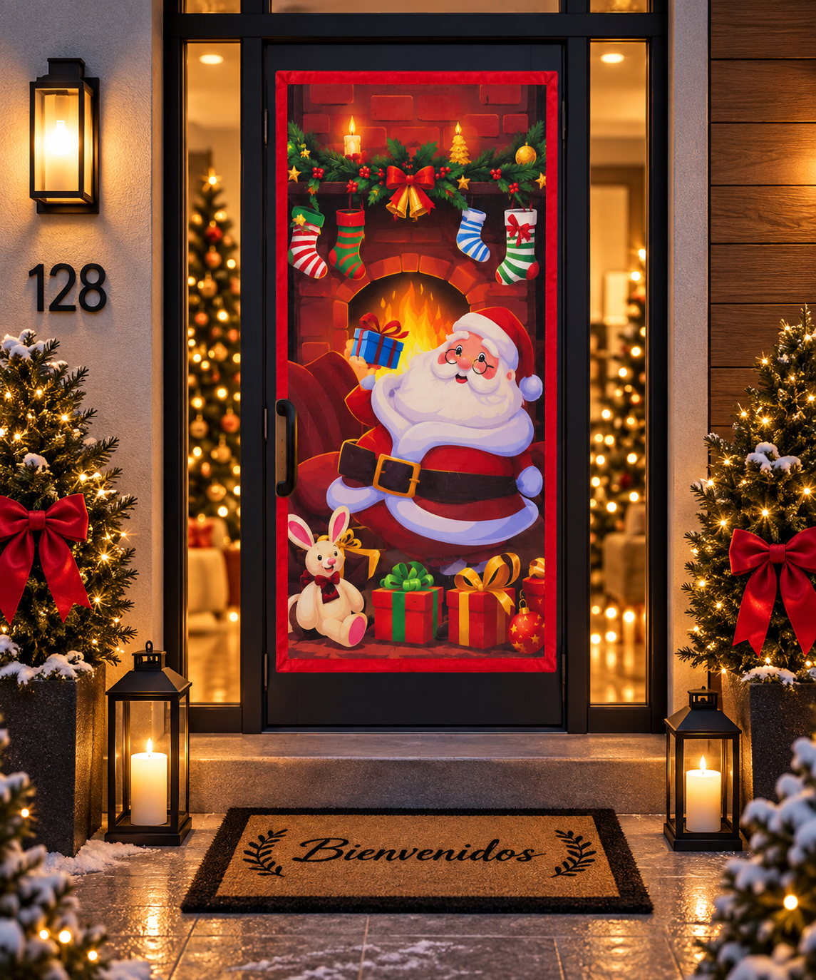 Funda para Puertas Navidad - Santa 5