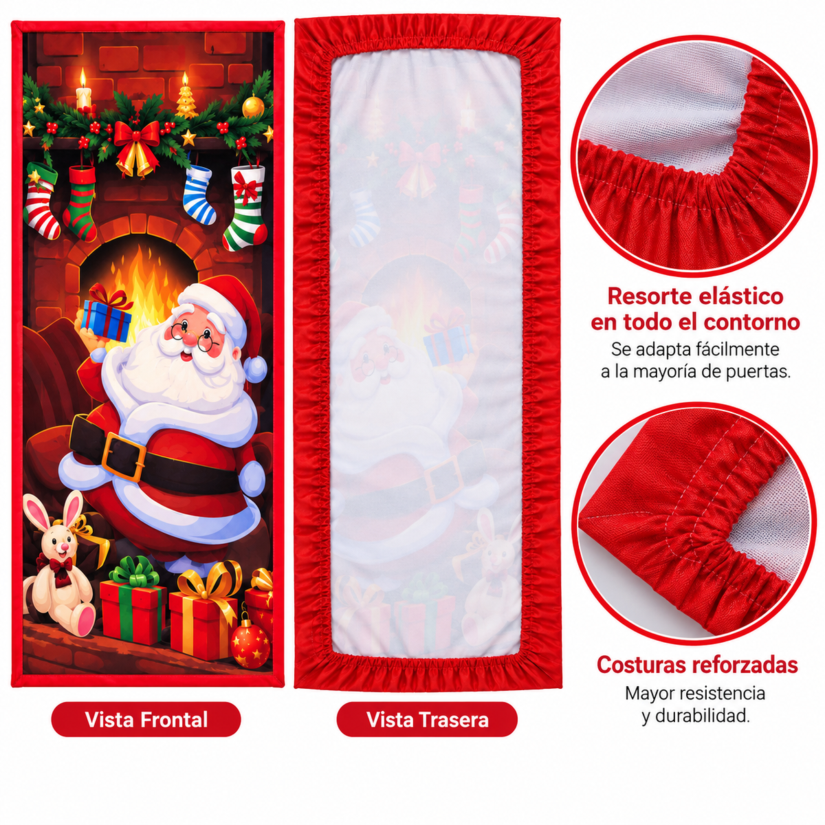 Funda para Puertas Navidad - Santa 5