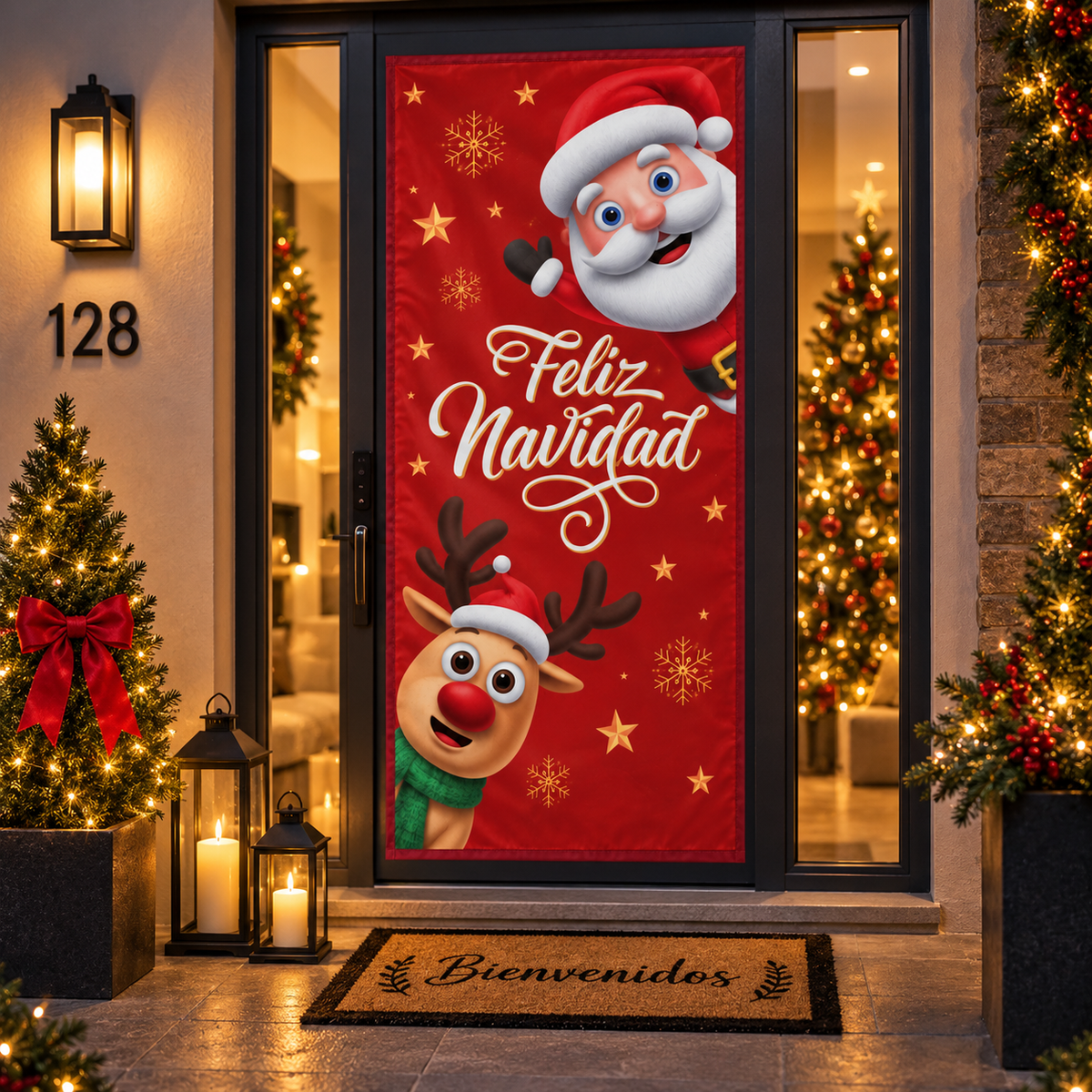 Funda para Puertas Navidad - Santa 6