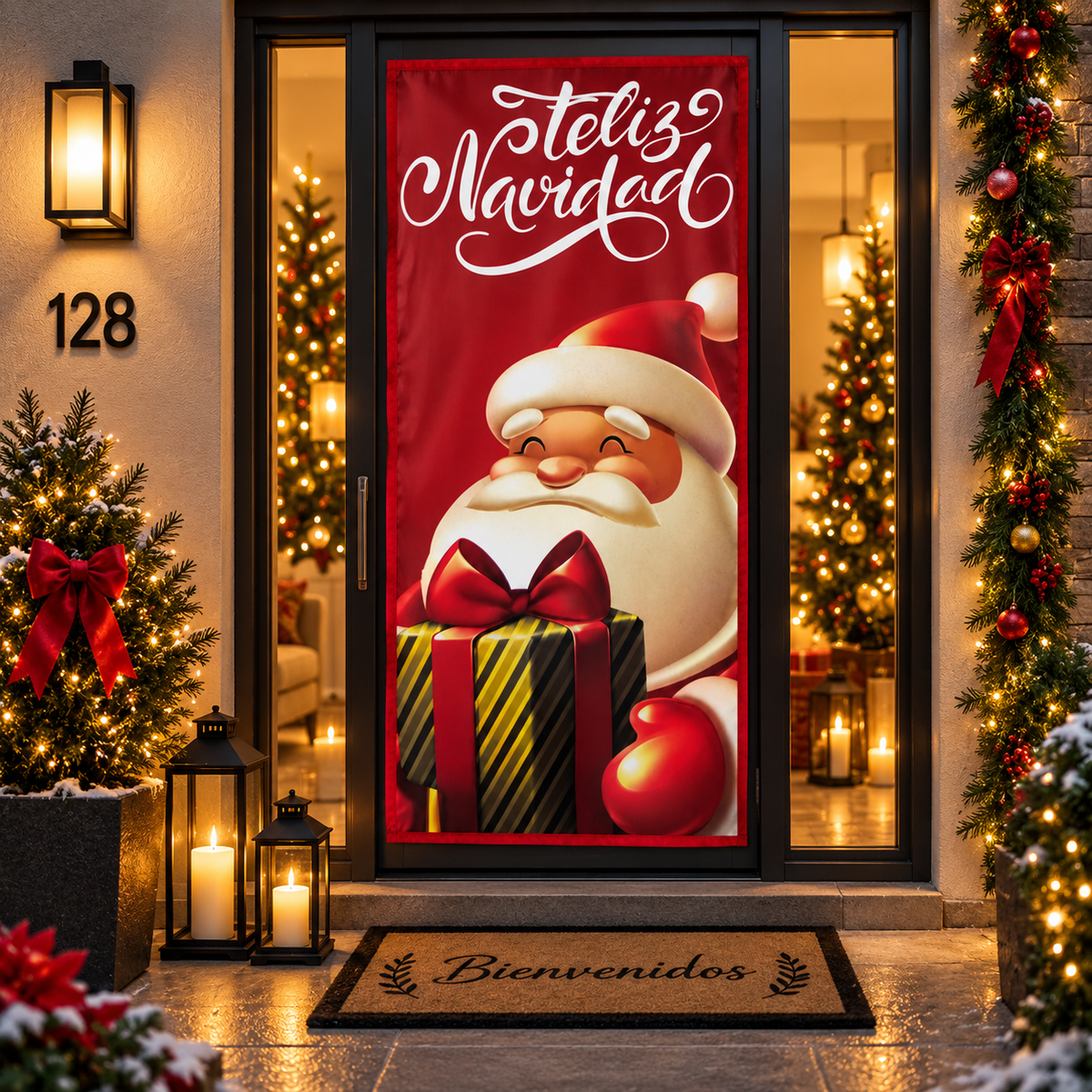 Funda para Puertas Navidad - Santa 7