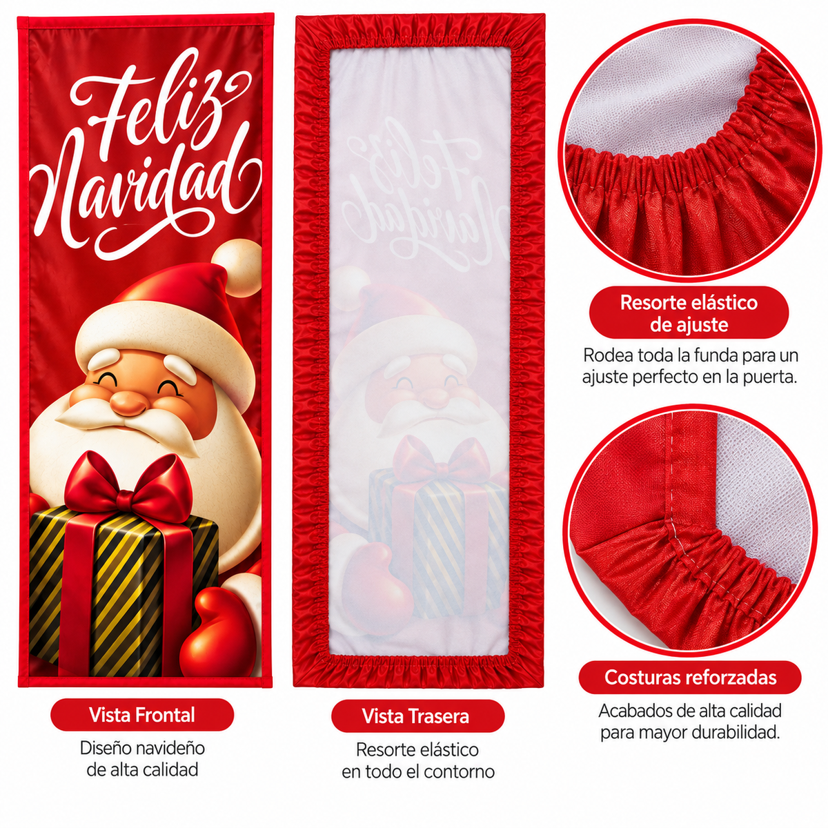Funda para Puertas Navidad - Santa 7