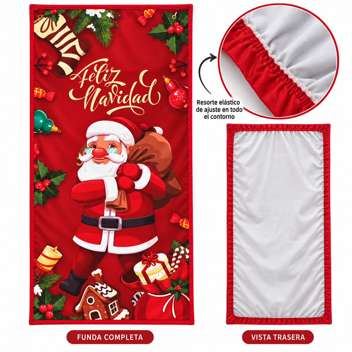 Funda para Puertas Navidad - Santa 9