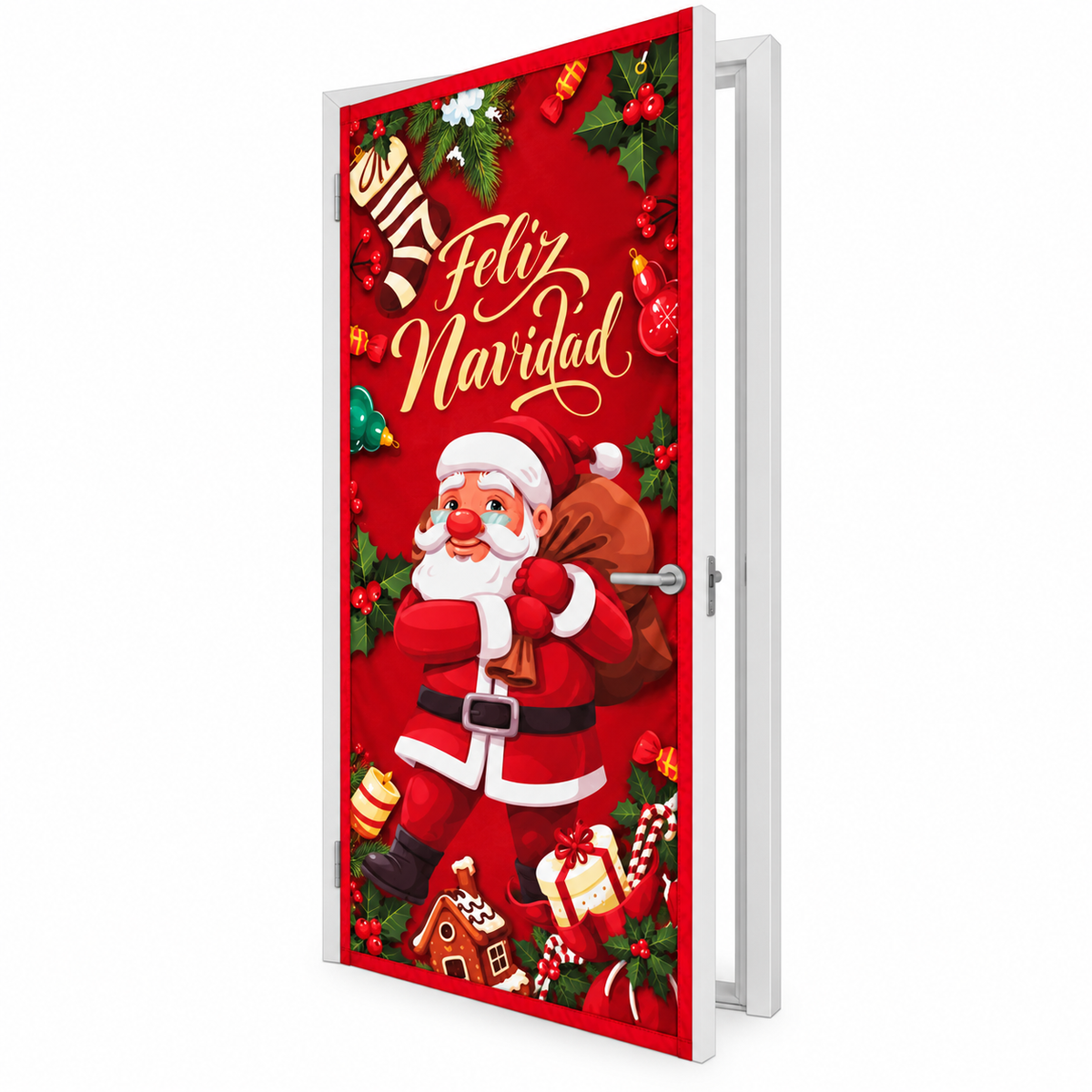 Funda para Puertas Navidad - Santa 9