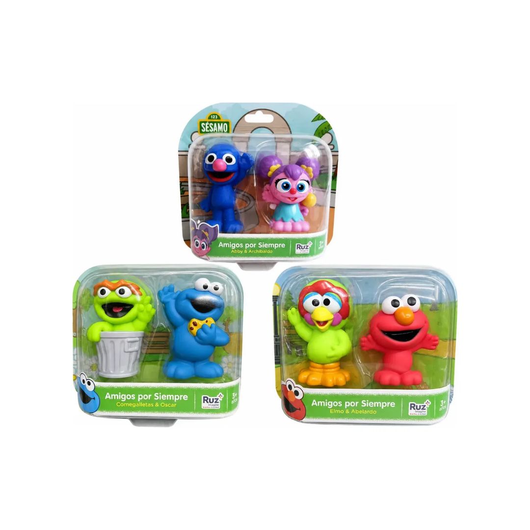 Plaza Sésamo Amigos por Siempre Set de 3 Packs