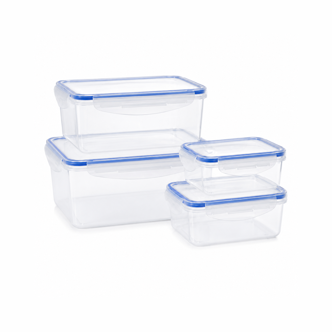 Set de Recipientes Herméticos Para Alimentos (4 piezas)