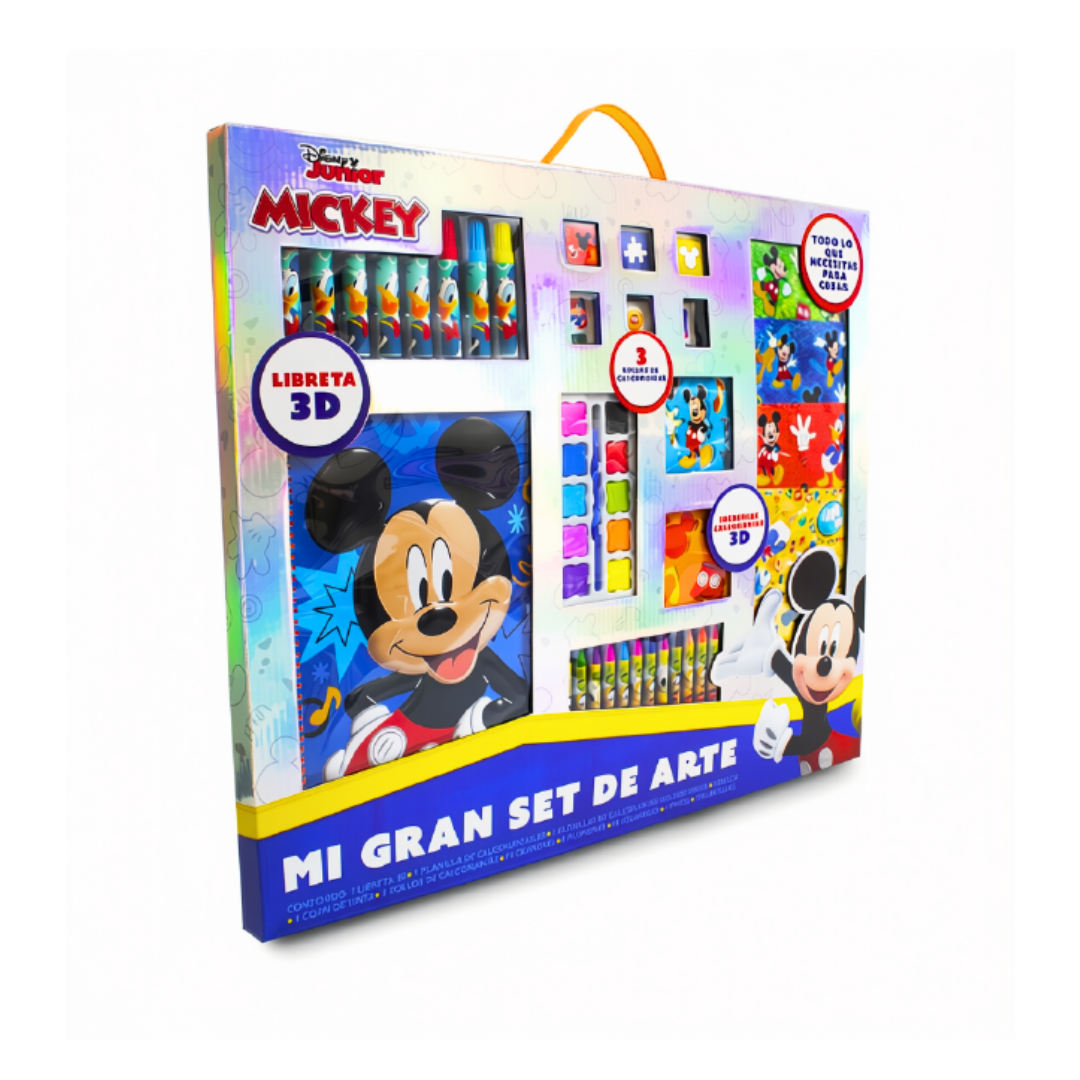 Gran Set de Arte Infantil con Libreta 3D y Accesorios