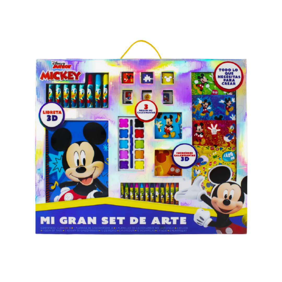 Gran Set de Arte Infantil con Libreta 3D y Accesorios