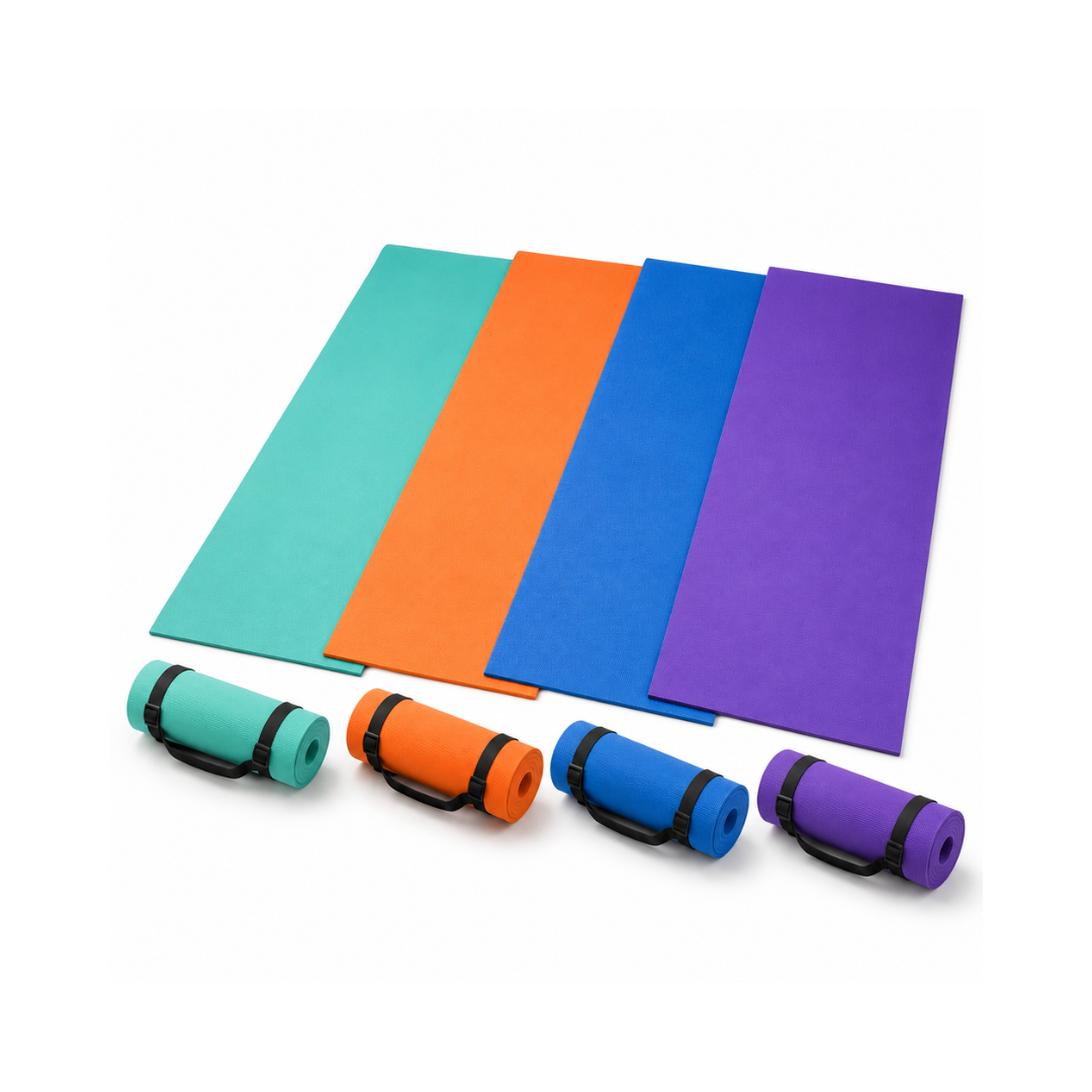Tapete para Yoga, Pilates y Fitness 165 x 61.5 cm con Correa