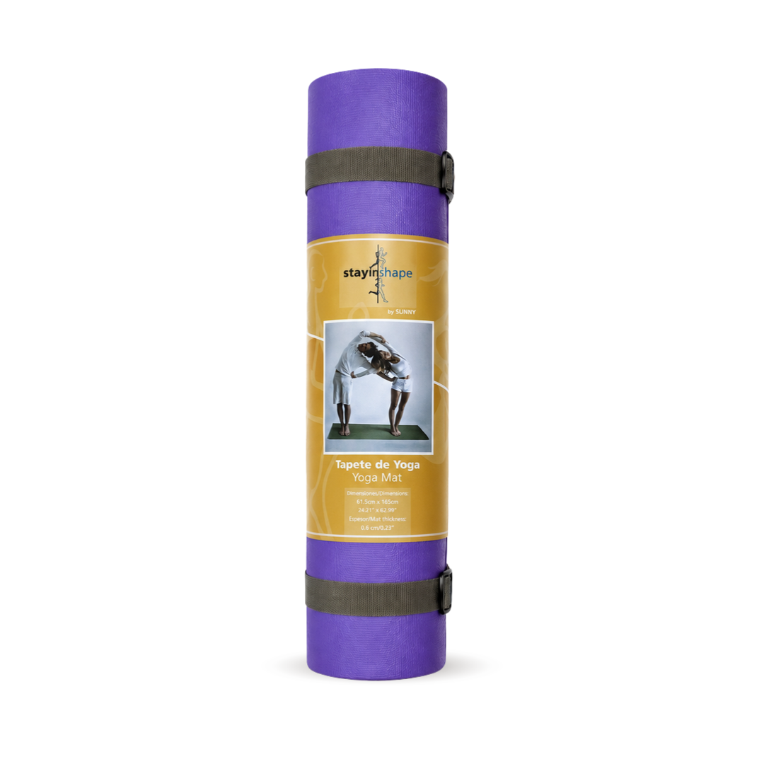 Tapete para Yoga, Pilates y Fitness 165 x 61.5 cm con Correa