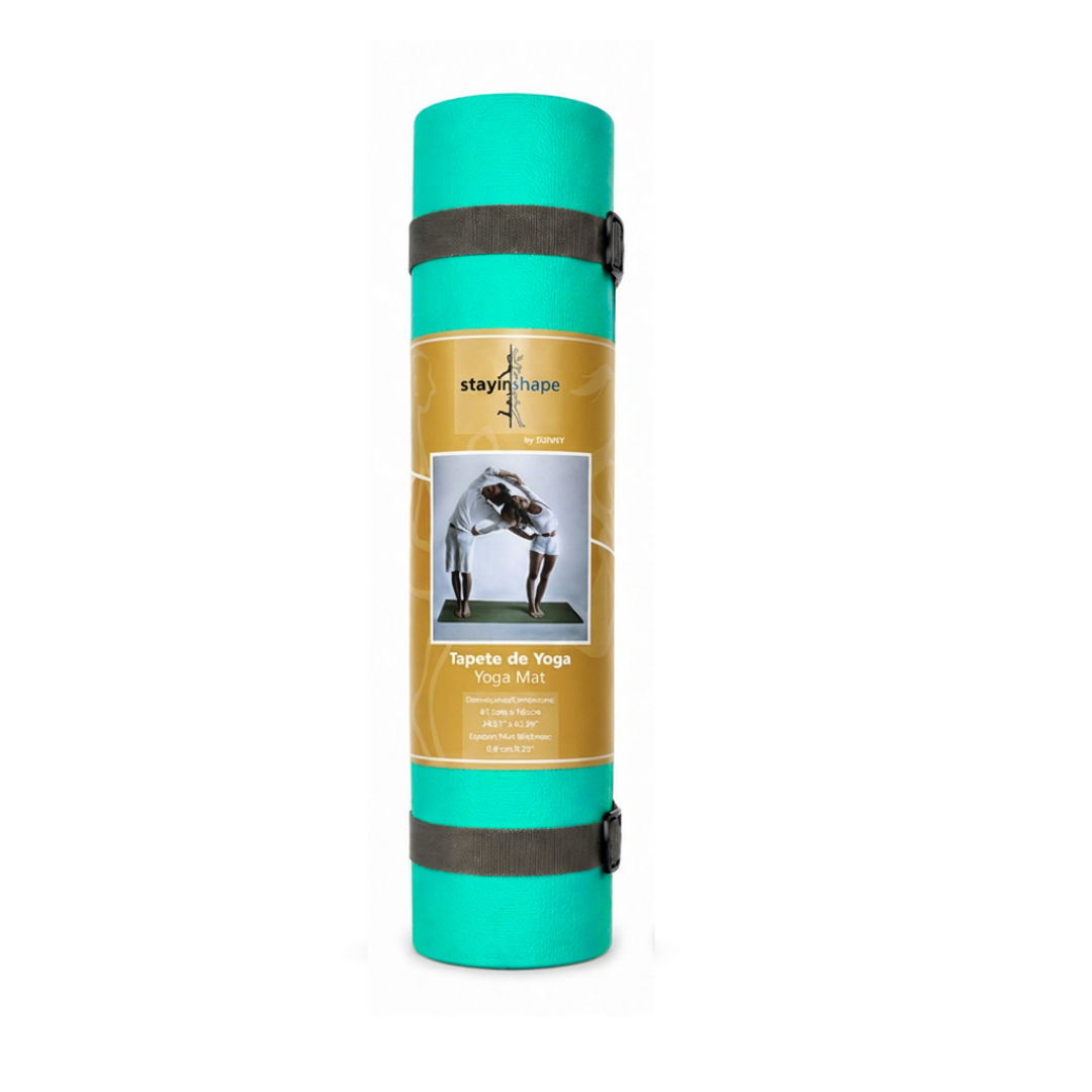 Tapete para Yoga, Pilates y Fitness 165 x 61.5 cm con Correa