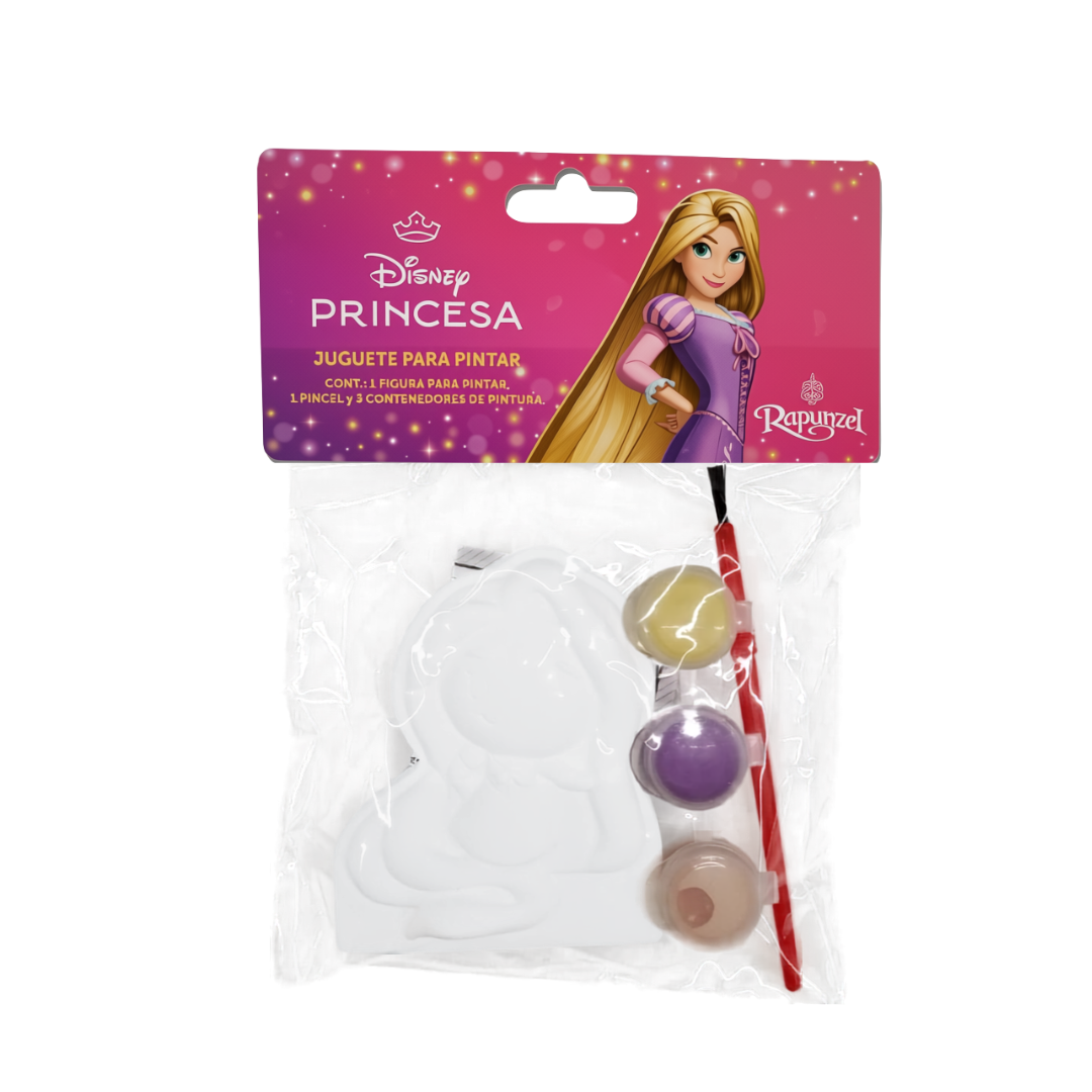 Figura Disney de Yeso para Pintar con Pincel y 3 Pinturas